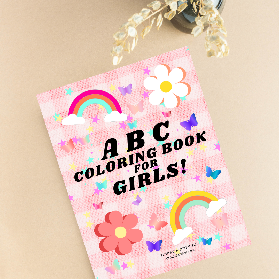 Ivorie Couture ABC Coloring Book For Girls! Riches Couture Inked