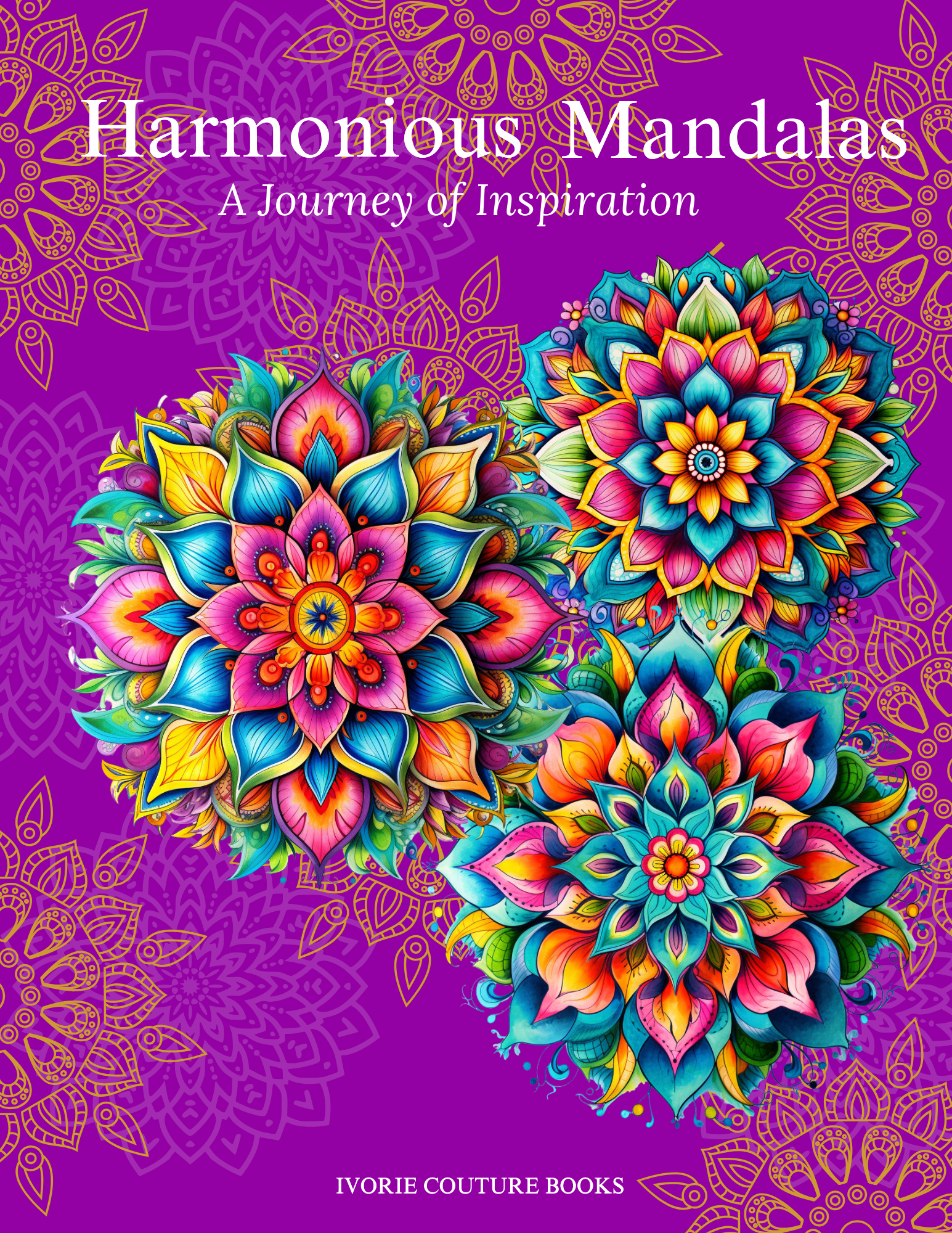 Harmonious Mandalas: A Journey of Inspiration (Purple Cover) ivoriecouture.com
