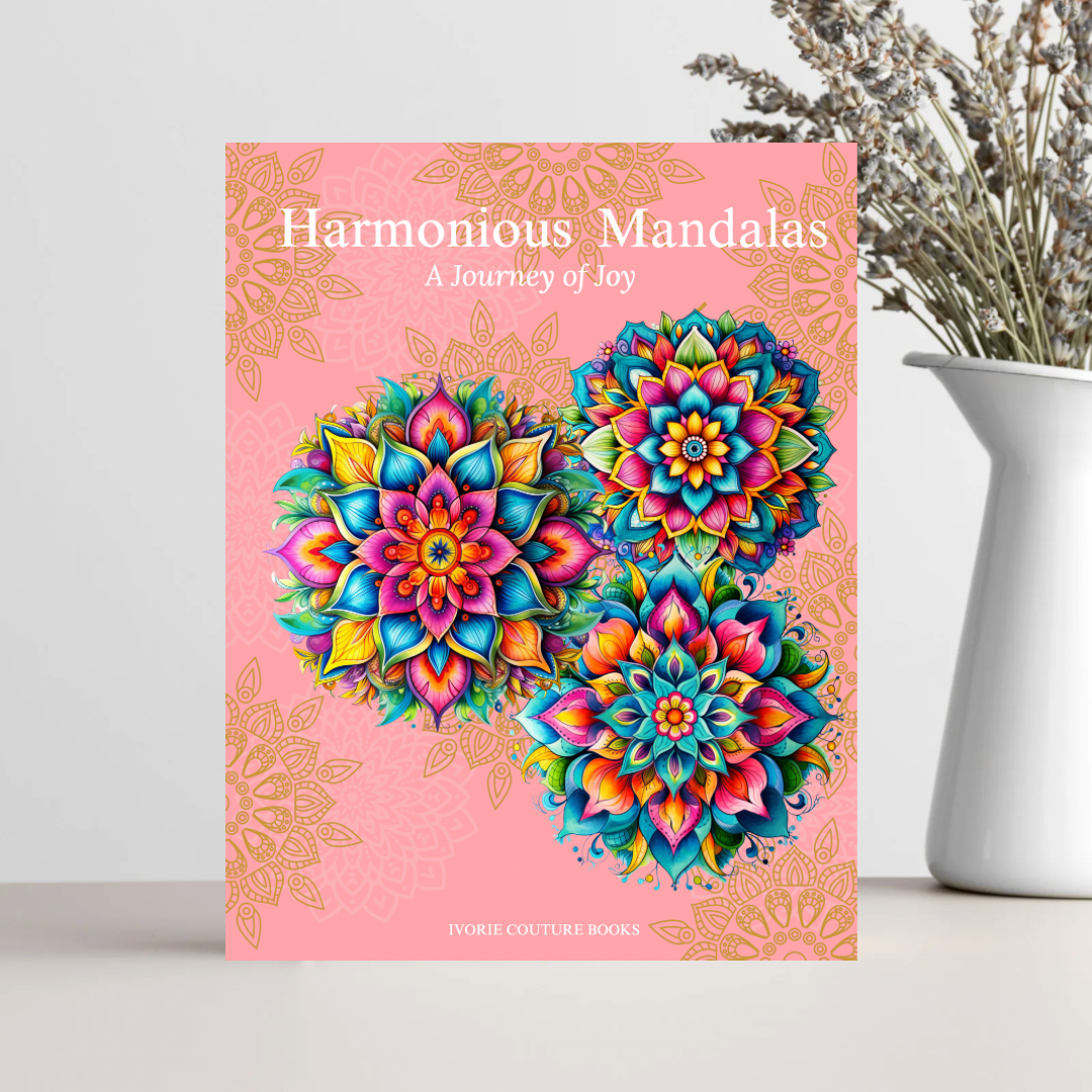 ivorie couture Harmonious Mandalas: A Journey of Joy (Pink Cover)