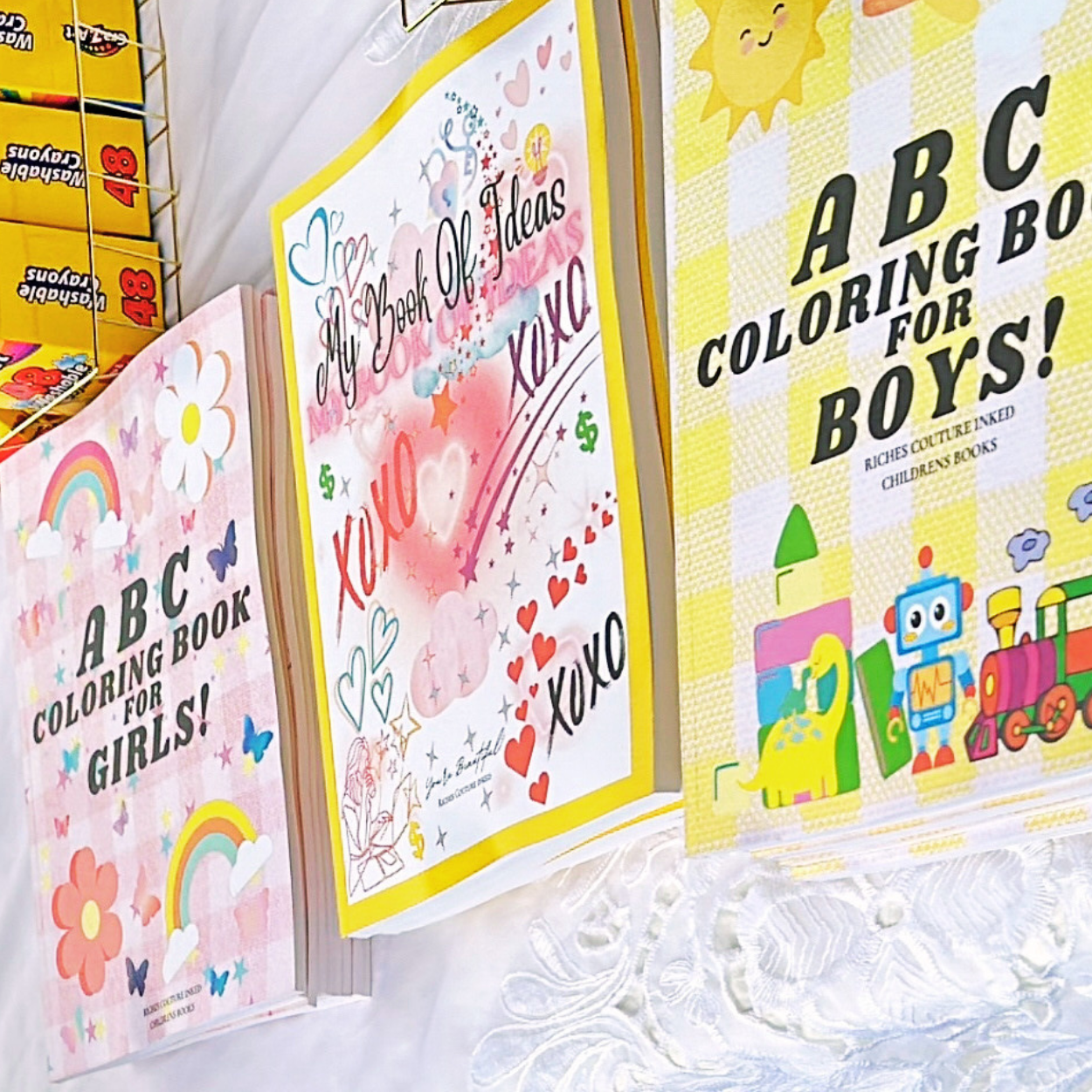 AMAZING BOYS! ABC COLORING BOOK with inspirational quotes on each page! Practice writing on each page!