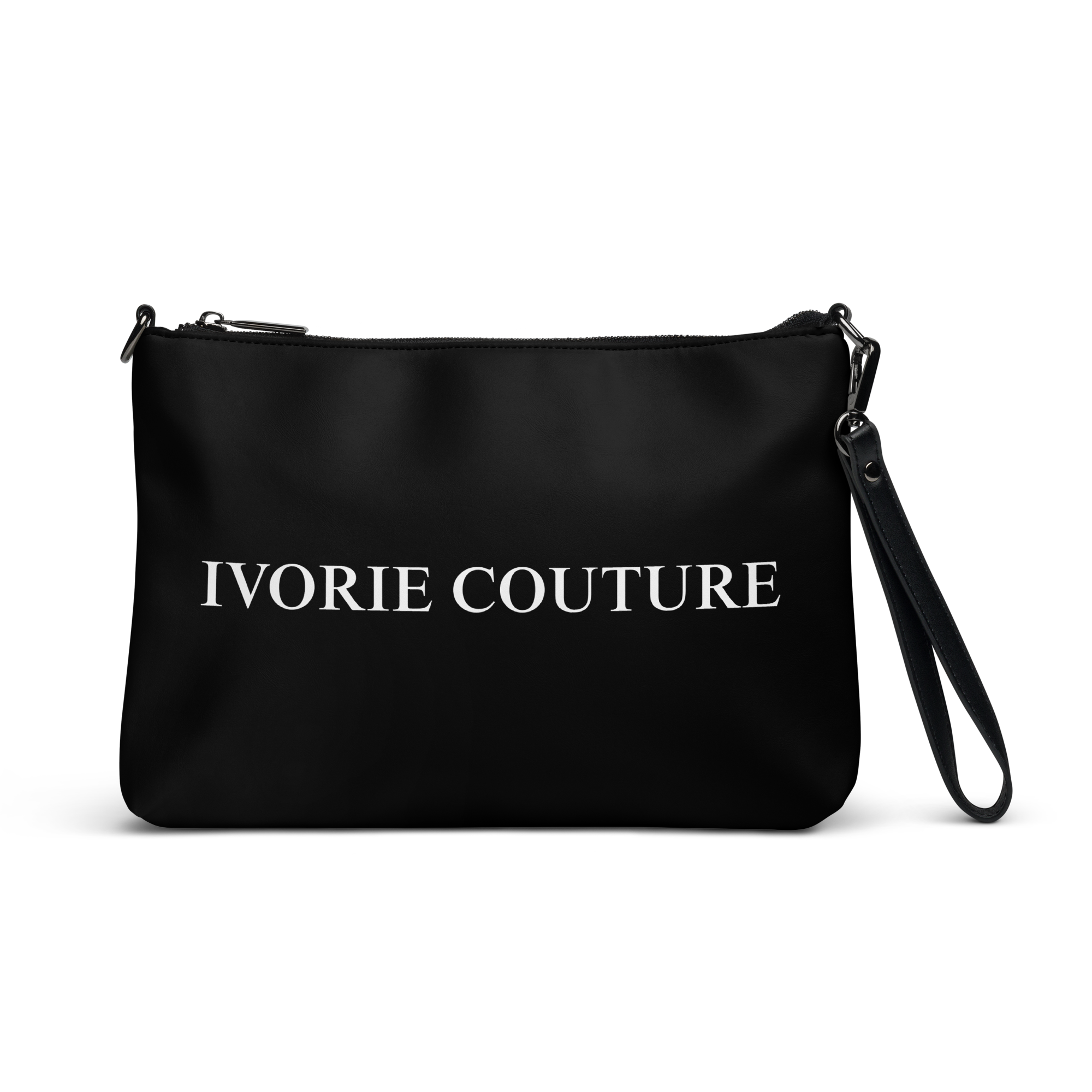 Ivorie Couture Signature Noir Crossbody Handbag Crossbody bag black straight view