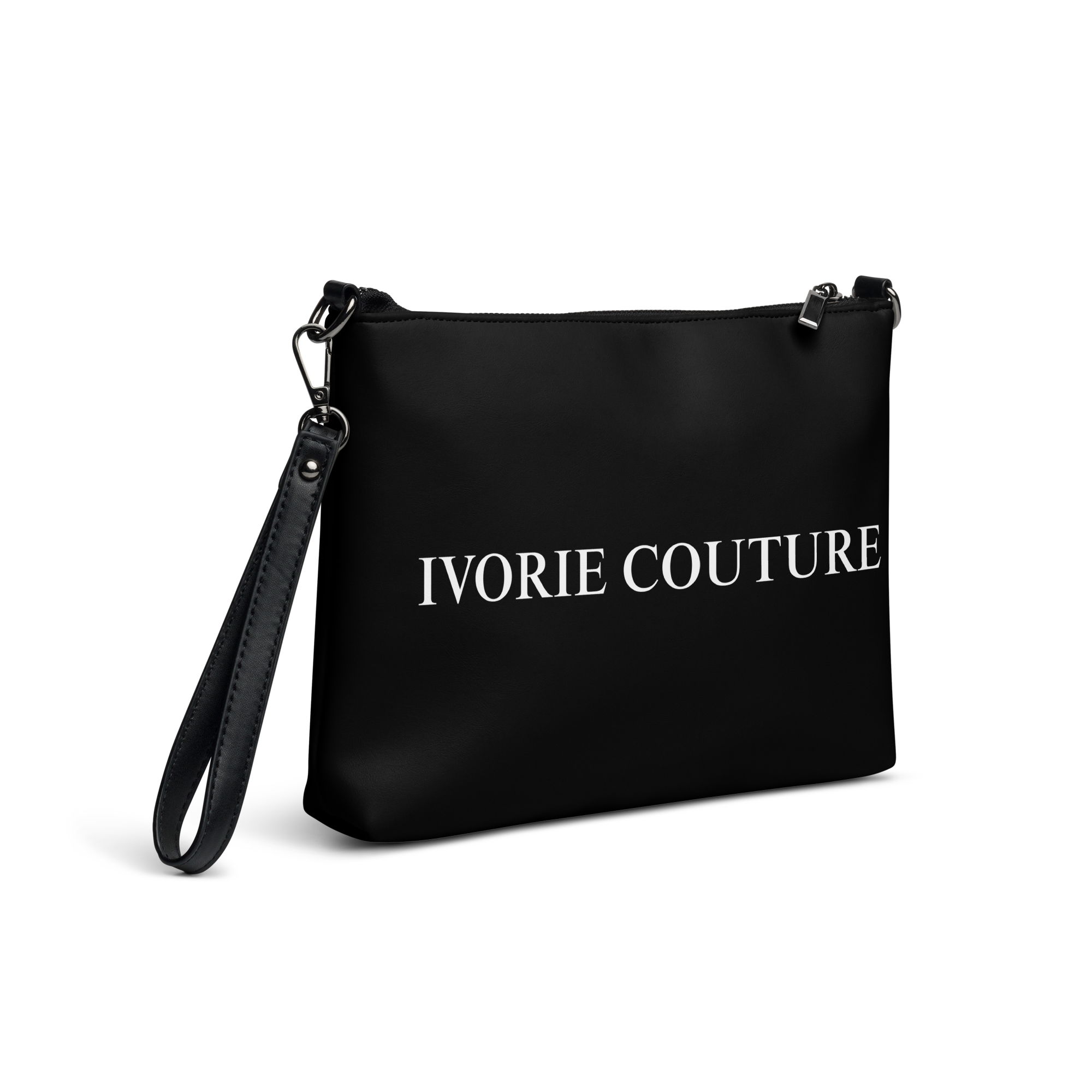 Ivorie Couture Signature Noir Crossbody Handbag Crossbody bag black right side view