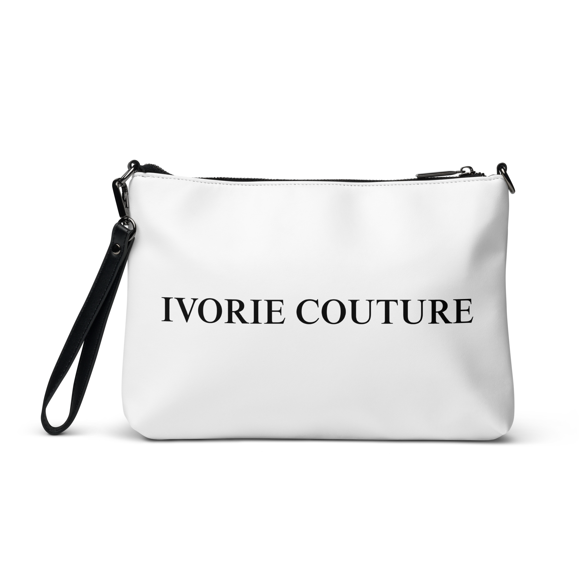Ivorie Couture Blanca Crossbody bag purse White straight view