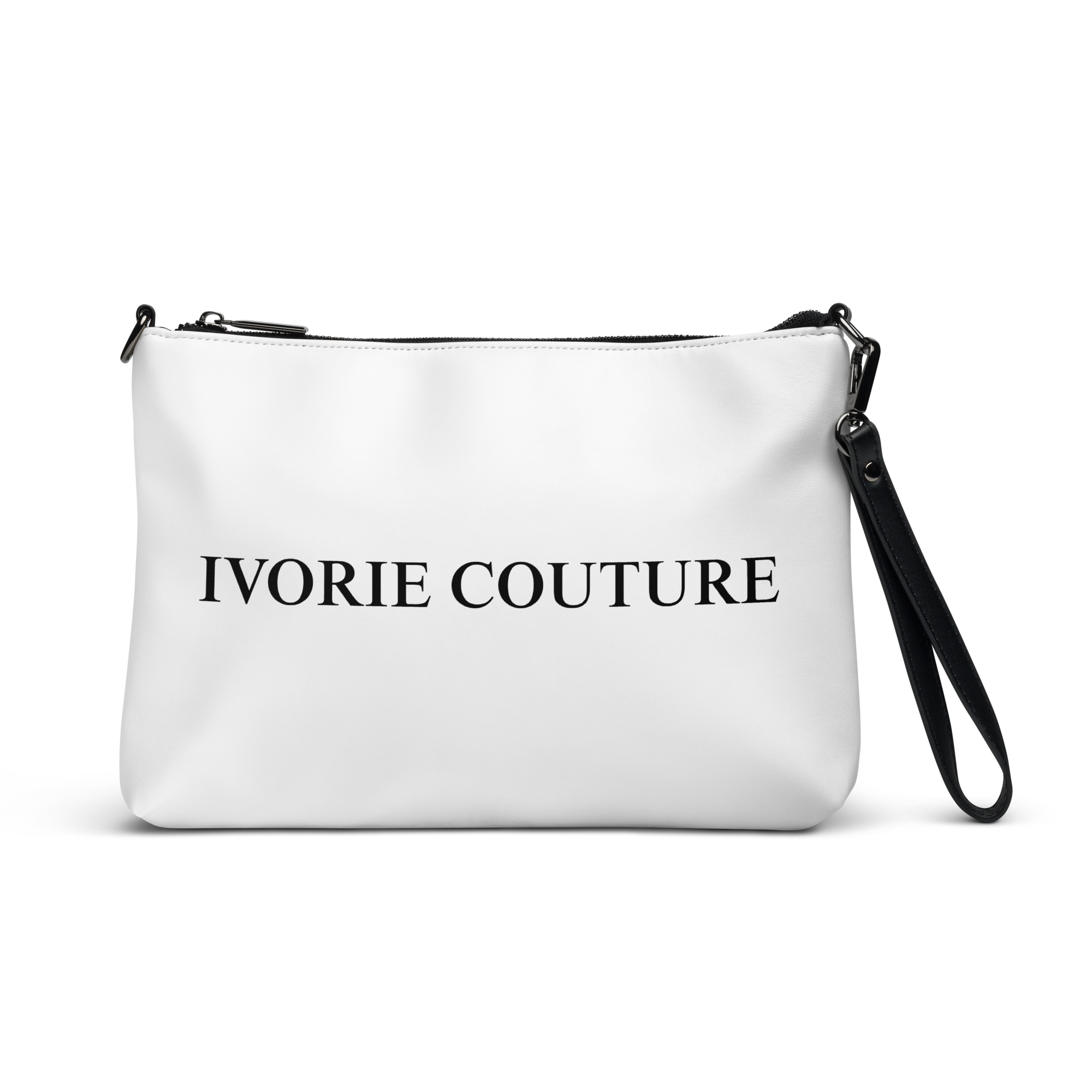 Ivorie Couture Blanca Crossbody bag purse White straight view