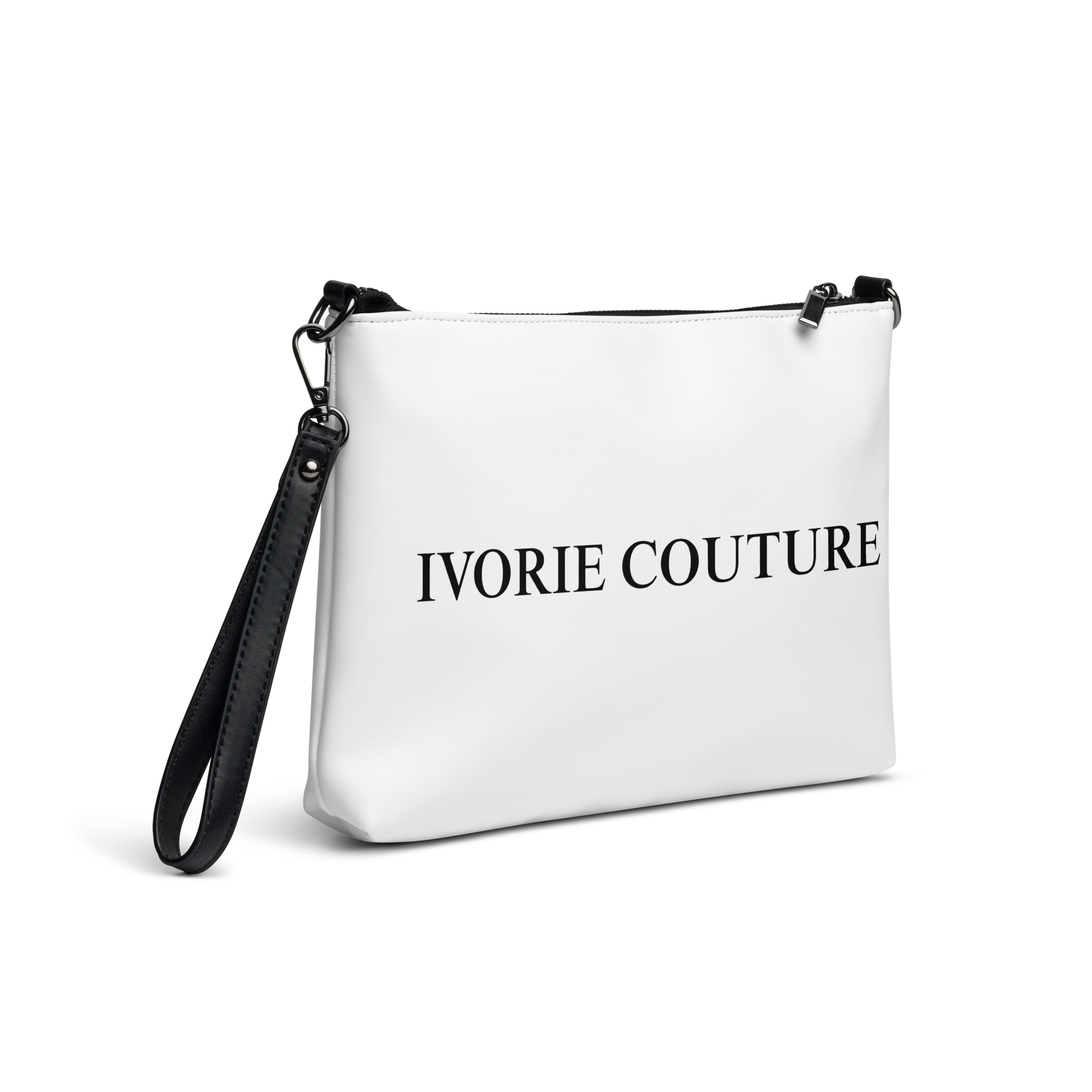 Ivorie Couture Blanca Crossbody bag purse White right view